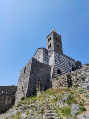 Fototapeta na wymiar Church San Pietro, Portovenere, Liguria, travel in Italy