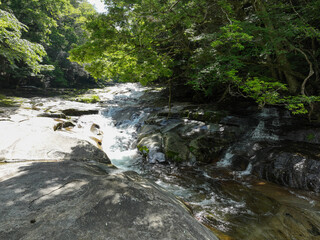 愛媛県松野町　滑床渓谷　出合滑