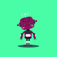 robot icons sets funny character classical decor. good for logo, emoticon, icon