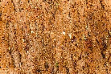 Cork interspersed with gold texture