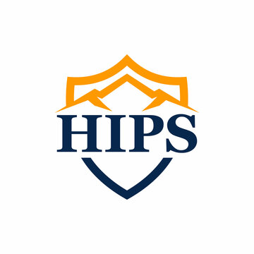 Letter HIPS Mountain Logo Design