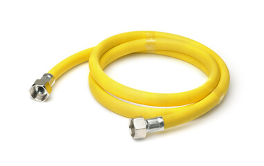 Fototapeta premium Roll of yellow reinforced hose