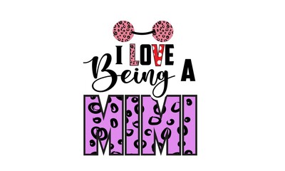 I Love Being A Mimi Sunflower Sublimation Design