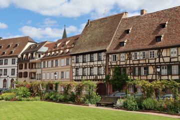 Fototapeta na wymiar historischer Stadtkern von Wissembourg, Elsass, Frankreich