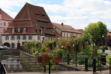 historischer Stadtkern von Wissembourg, Elsass, Frankreich