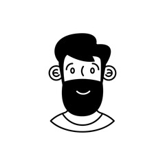 man bearded character