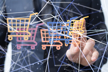 percent shopping digital in hand