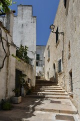 The Italian village of Specchia in Puglia.