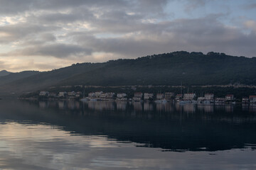 Aerial view of Mljet Polace, Croatia