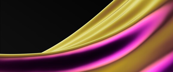 Abstract fluid gradient shape flowing