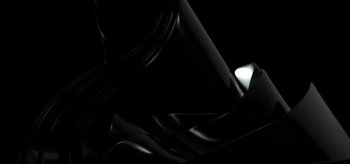 Fototapeta premium Abstract Rendering of High Tech Metal Structure.