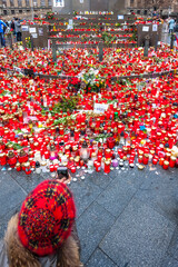 Remembering after the death of the former president Vaclav Havel in December 2011, Prague, Czech Republic