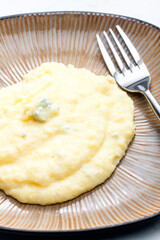 still life of mashed potatoes