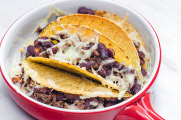 tacos with minced beef meat