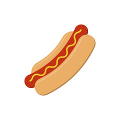 Hot dog icon. Vector illustration.