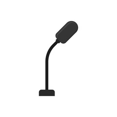 Microphone icon. Vector illustration.