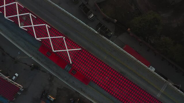 Aerial view of metro station Rawalpindi Pakist