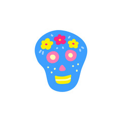 Doodle skull icon.