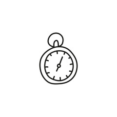 Doodle stopwatch icon.