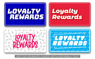 Set of Loyalty Card Designs