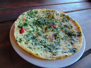 ostrich omelette