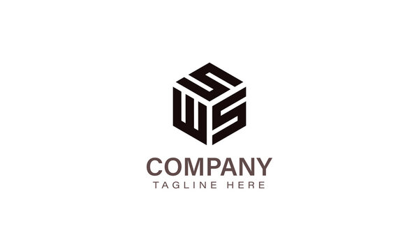 Letter SWS Logo, Three Letter Logo, Alphabet S W S Hexagon Shape Vector Icon Template