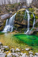 Waterfall Virje (Slap Virje), Triglavski national park, Slovenia