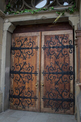 wooden door large,antiquity big wooden door entrance to the temple