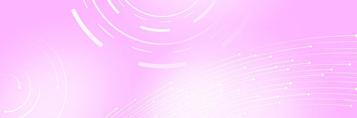 Pink technology digital banner design. Design modern luxury futuristic technology background. Game tech wide banner vector illustration. Hi tech digital communication. Abstract tech background.