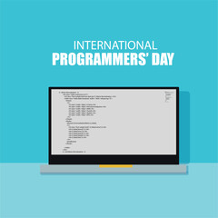 International Programmers Day Vector. Simple and elegant design