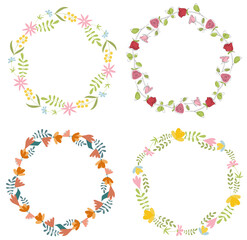 Romantic floral patterns