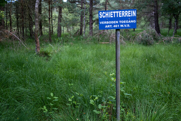 Military training ground the Woldberg || Militair oefenterrein de Woldberg