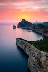 Cape Formentor at sunset, Mallorca, Spain