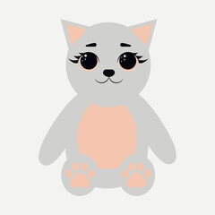Happy cat day vector illustration