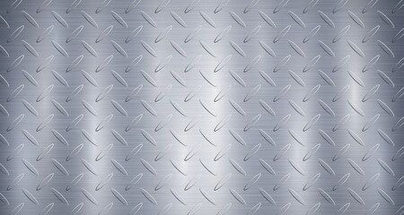 Abstract metallic background in light blue colors with highlights and non slip corrugation