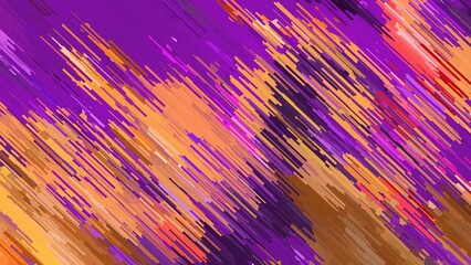 abstract futuristic purple orange background with glowing line and glitch effect