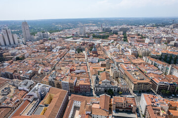 Obraz premium Aerial view of the city of Madrid, Spain.