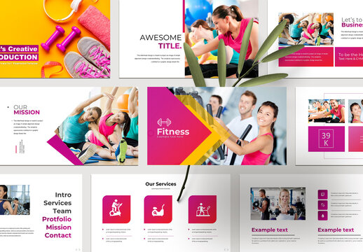 Gym and Fitness Presentation Layout