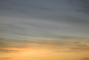 sunset in the clouds
