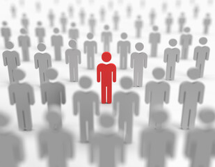 Human resources, recruitment and management concept people icon.