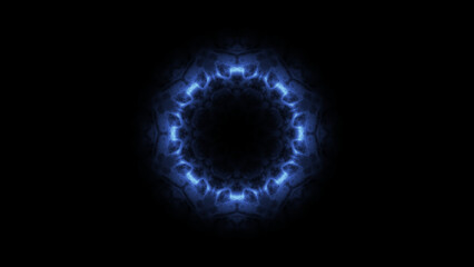 Geometric Minimalistic Background - Shape illustration with fire FX for scifi images and texts