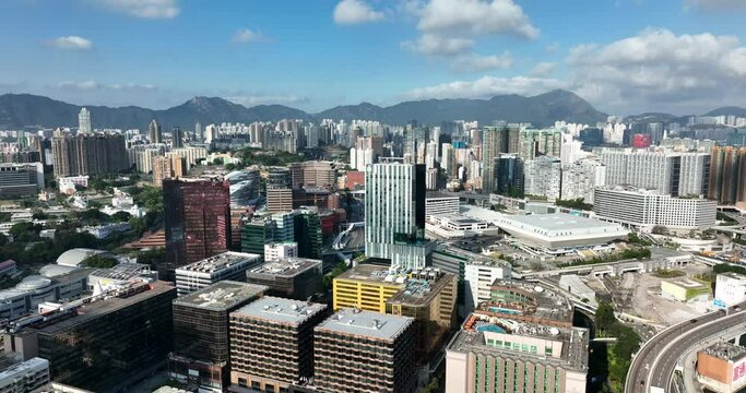 Hung Hom, Hong Kong Top view of Hong Kong in Kowloon side