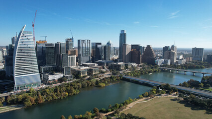 Fototapeta na wymiar Austin city skyline