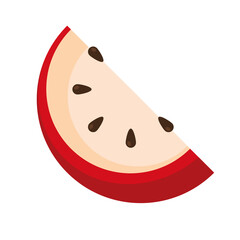 half apple fresh fruit