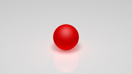 3d rendering, a red cylinder on a white background