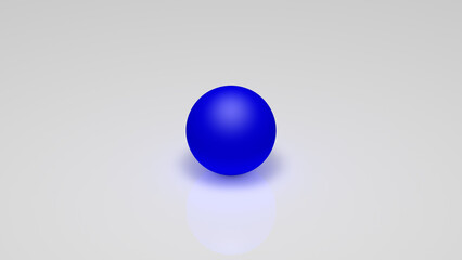 3d rendering, a blue cylinder on a white background