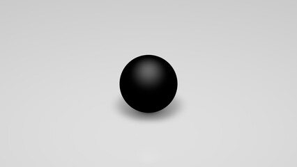 3d rendering, a black cylinder on a white background