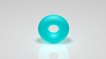 3d rendering, a birch cylinder on a white background