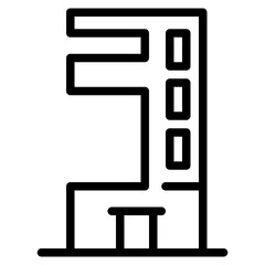 building icon,apartment,town,hotel,office and government, pixel perfect icon	