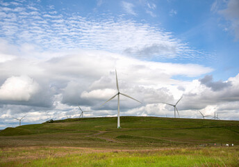 Fototapeta na wymiar Photography of wind turbine, energy, ecology, generator, electricity